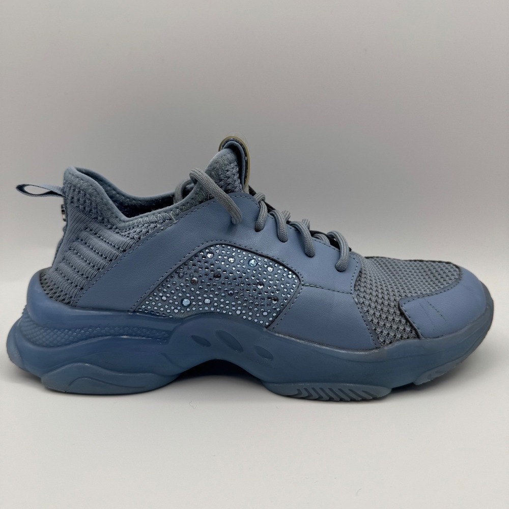 Madden NYC Sneakers Womens Size 5 Blue Rhinestone Embellished Chunky Shoes